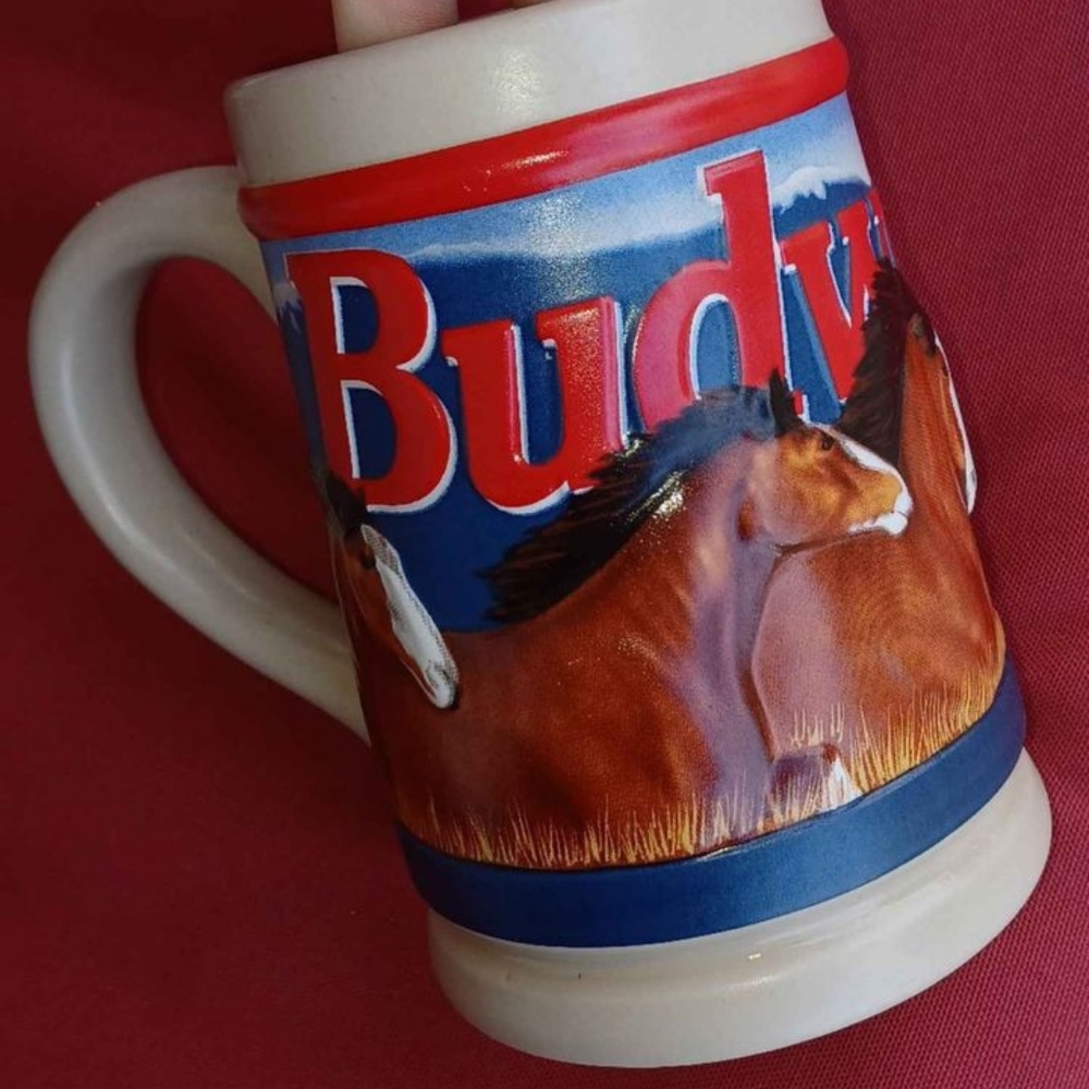 Vintage Budweiser Clydesdale beerstein